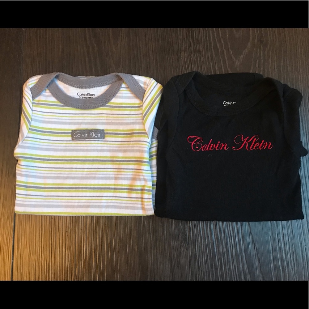 Calvin Klein 0-3 Month Onesies